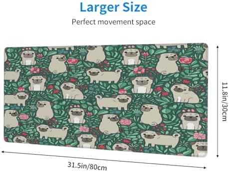 31.5"x11.8" Large Gaming Mouse Pad, Desk Mat with Stitched Edge