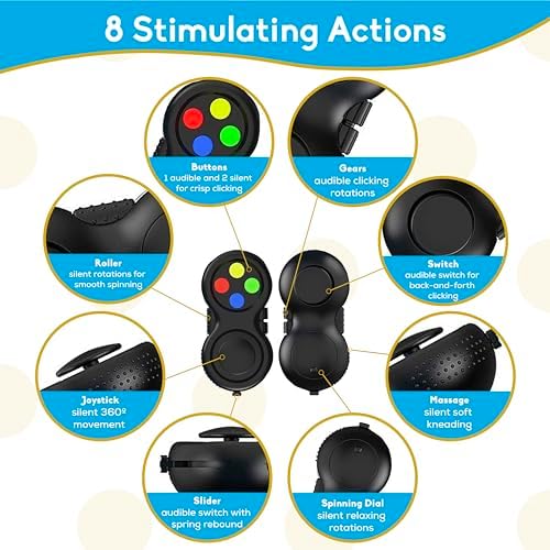 PILPOC Fidget Pad, Fidget Controller Toy Reduced Stress & Anxiety for Kids