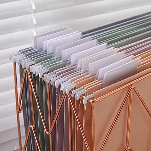 Y YOMA 24 Pack Colored Hanging File Folders Letter Size Decorative Hanging Folder Cute Pretty File Folder for Filing Cabinet Office Home with 1/5-Cut Adjustable Tabs, 4 Selected Morandi Color