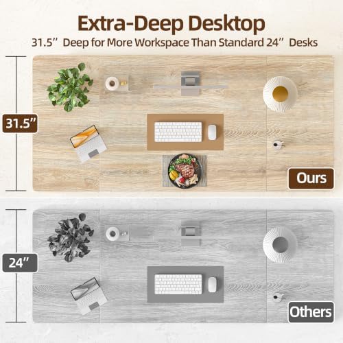 TIQLAB 79 * 32 Large Standing Desk, Conference Room Tables, Maple