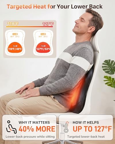 Back Massager for Pain Relief Deep Tissue with Rolling Up and Down