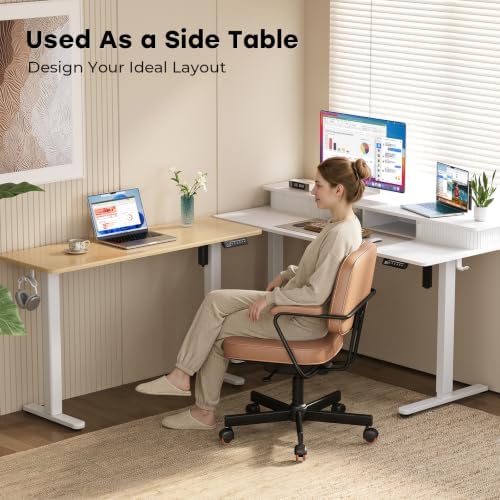 JOY worker Ultra-Narrow Electric Standing Desk, 16" W Slim Sit Stand Desk