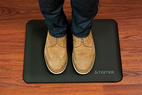 Teeter 3/4 Inch Anti-Fatigue Standing Desk Comfort Mat - Back Pain Relief Mat for Work or in the Kitchen - Durable, Compact (19.5 x 15 inches)
