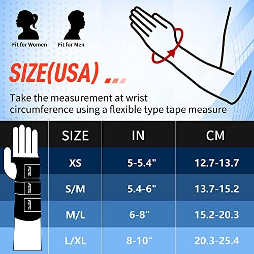 FEATOL 2 Pack Wrist Brace for Carpal Tunnel Relief, Adjustable Wrist Support Brace with Metal Splints Both Hands , Hand Support for Arthritis, Tendonitis, Sprain, Injuries, Wrist Pain, Right and Left (2 Pack (R and L)-Black, Small/Medium (Pack of 1))