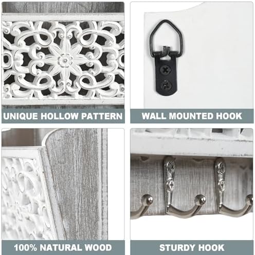 Key and Mail Holder for Wall Mail Holder for Wall