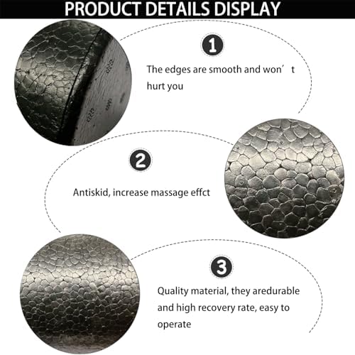 Hard Travel Size Back Roller, High Density Foam Roller for Exercise