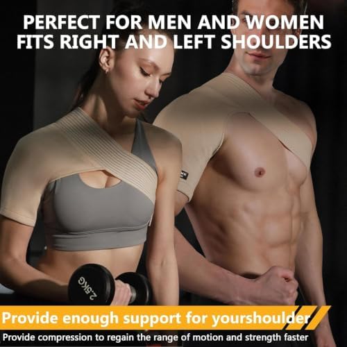 SPOTBRACE Shoulder Brace Torn Rotator Cuff Shoulder Compression Sleeve XS/S