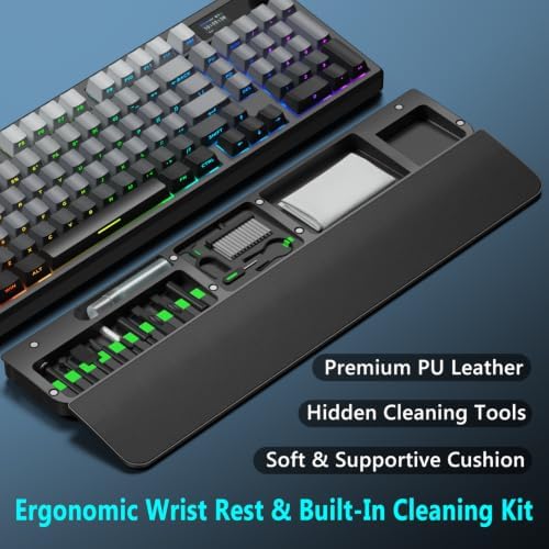 BlueFinger B98Pro Wireless Gaming Mechanical Keyboard with Wrist Rest