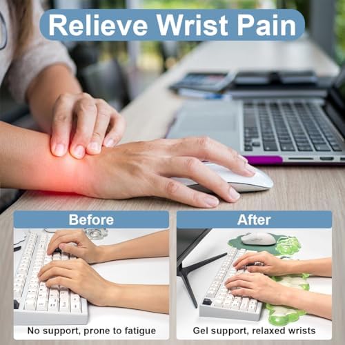 Cloud Wrist Rest and Cloud Mouse Pad for Keyboard and Mouse Pain Relief
