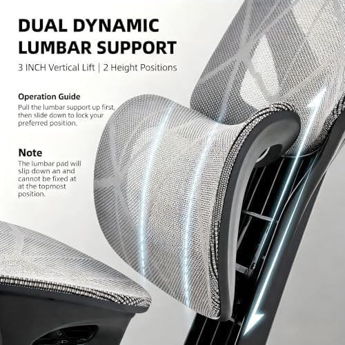Ergonomic Office Chair, Mesh Computer Chair,400lbs Capacity