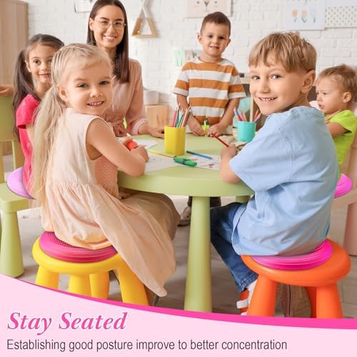 Libima 4 Pcs Wiggle Seat Inflated Wobble Cushion for Kids