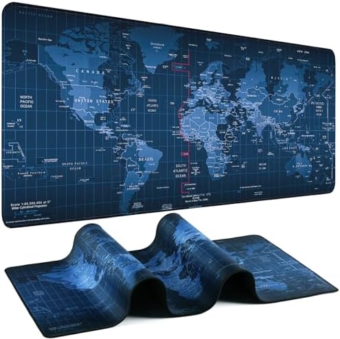 Mouse Pad Gaming - Desk Mat for Keyboard and Mouse - Large Mouse Pad for Desk, Mousepad (35.4" X 15.7") with Non-Slip Base, Desks Pad Mat Office and Home