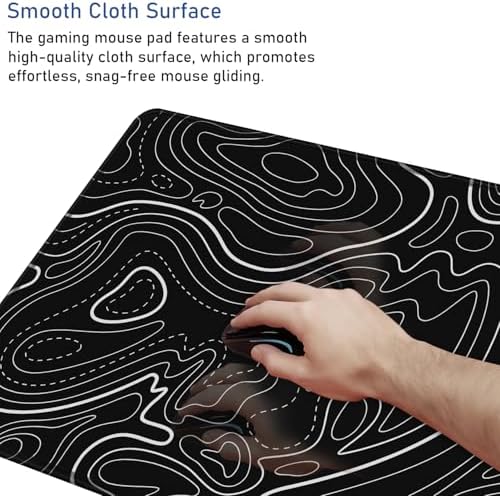 Large Gaming Mouse Pad with Stitched Edges Waterproof 31.5X15.7In