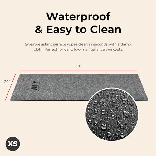 Sunny Health & Fitness Exercise Equipment Mat - Extra Small