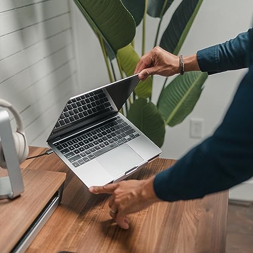 HumanCentric Laptop Riser for Desk, Maple Wood Top Space Gray Aluminum Base
