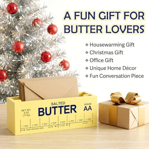 SiliFine Butter Mail Organizer Wooden 2 Slots for Wall Table Countertop