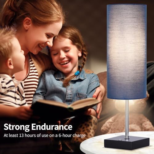 Cordless Table Lamp Rechargeable Touch Dimmable(Gray)