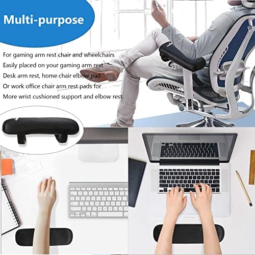 Big Ant Chair Armrest Pads,2 Pack Memory Foam Arm Rest Office Chair Armrest Pads Comfy Gaming Chair Arm Rest Covers for Elbows and Forearms Pressure Relief