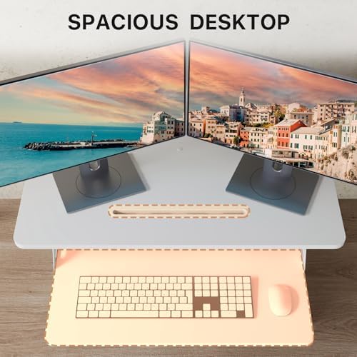 JOY worker 32" Standing Desk Converter, Height Adjustable Stand Up Riser