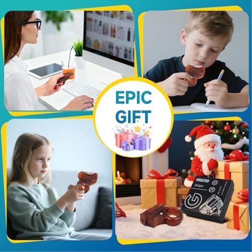 Fidget Spinner Toys Adult & Teen Plastic Magnetic Fidgets Slider Spinner Chain Ring Cool Gadget Roller Office Desk Toy 5 in 1 Stress Relief Sensory Item for Autism ADHD Anxiety Stocking Stuffers Men