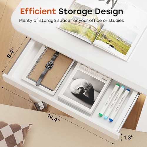 Small Mobile Standing Desk with Drawer, 23.6" x 19.7" Top