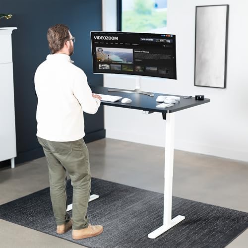 VIVO Black 60 x 30 in Standing Desk, DESK-KIT-0W6B