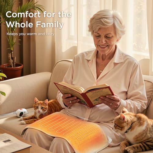 Texciting Heating pad for Back,Neck and Shoulders,Heat Pad Washable,12"x24"