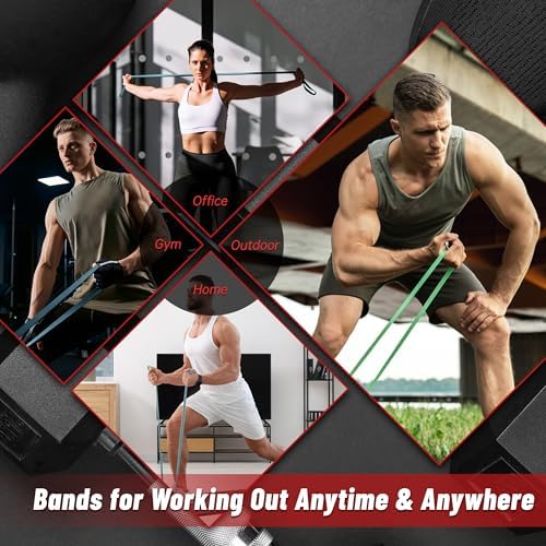 5-Level Resistance Bands for Working Out, Pull Up Assistance Bands