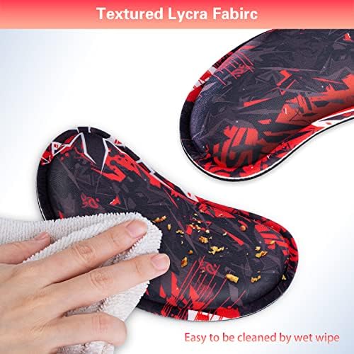 Mouse Wrist Rest, Canjoy 2 Pack Wrist Rest for Mouse Memory Foam Wrist Pad