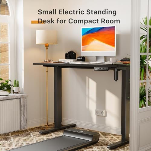 JOY worker Small Electric Stand Up Desk, 40" Whole Piece Height Adjustable
