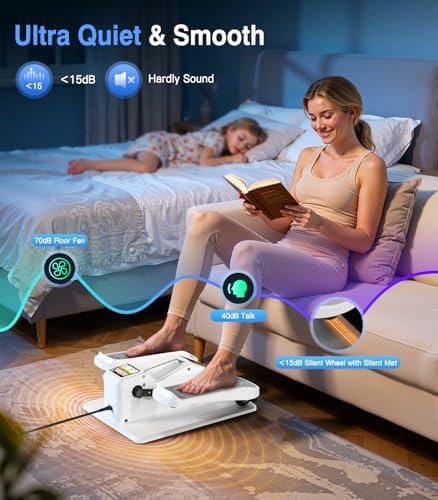 Under Desk Elliptical Machine, Portable Electric Elliptical Exercise Equipment