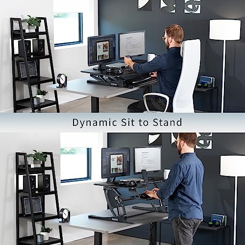 VIVO Black 48 in Standing Desk Converter, DESK-V048V