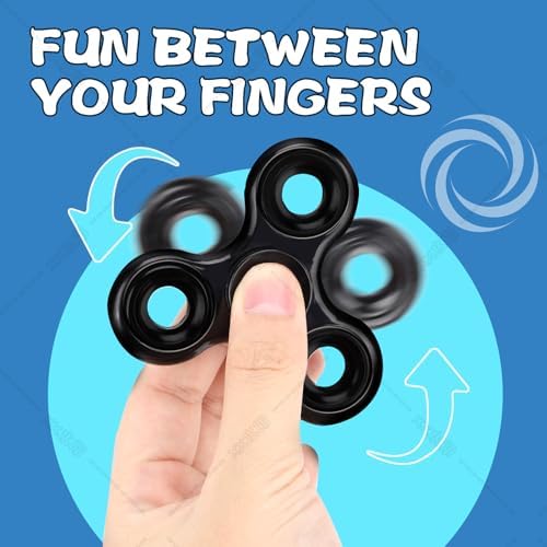 8Pcs Fidget Toys Adults Kids 8+ ADHD Autism Toys Adults EDC Cool Gadgets Desk Toys Fidgets for Classroom Magnetic Fidget Rings Figette Spinner Easter Basket Stuffers Gifts for Teens Boys