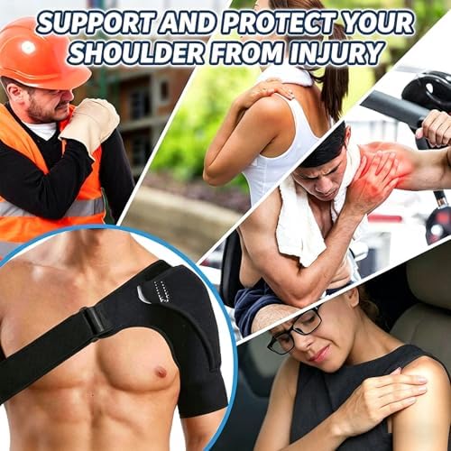 Shoulder Brace for Men and Women for Torn Rotator Cuff,Arm Sling Shoulder Immobilizer,Shoulders Compression Sleeve and Support For