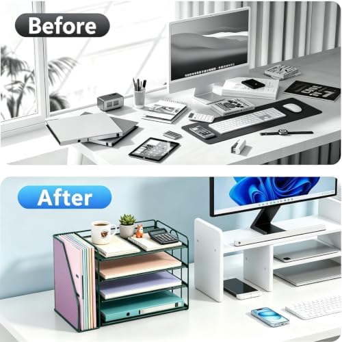 gianotter 4-Tier Paper Organizer With Magazine Holder