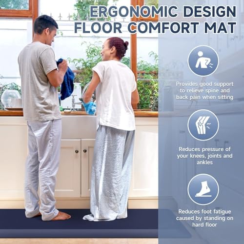 4/5 Inch Thick Kitchen Mats for Floor, StepRite Kitchen Rug for Standing