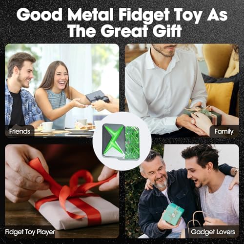 Infinite Fidget Slider, EDC Magnetic Metal Fidget Toys for Adults