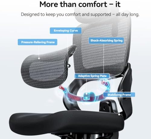 SIHOO B100 SE Ergonomic Office Chair, Desk Chair with Lumbar Support