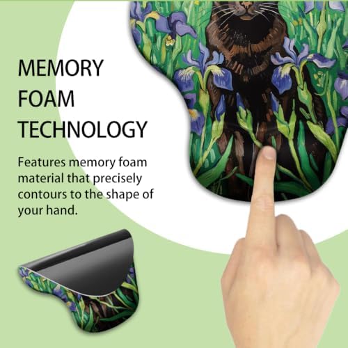 iRudyard 2Pcs Rubber Coasters Mouse Pad Wrist Support Pu Anti Scratch Scald