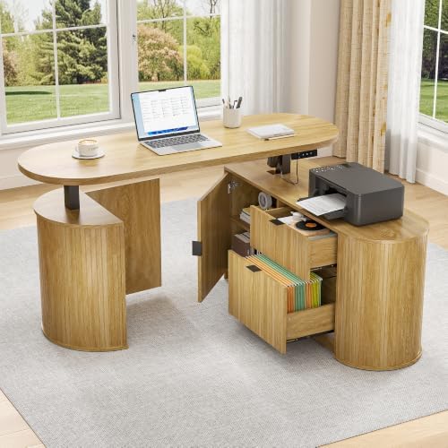 Electric L Shaped Standing Desk, Corner Sit Stand Up Desk, Executive Desk