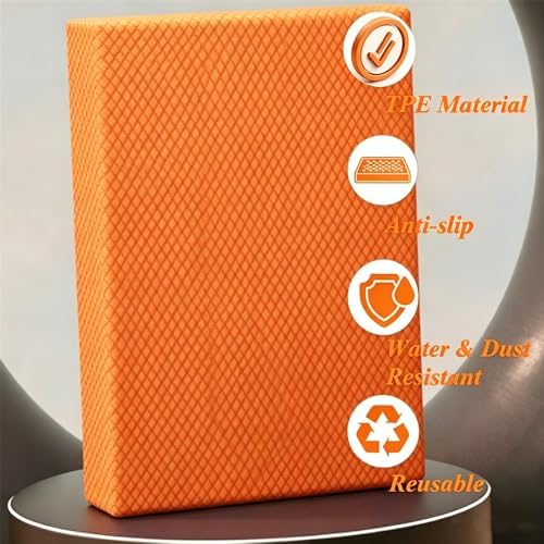 High-Density Balance Pad, Extra Large Balance Pad for Physical Therapy, TPU Foam Balance Board for Rehabilitation Stability Workout Knee and Ankle Exercise
