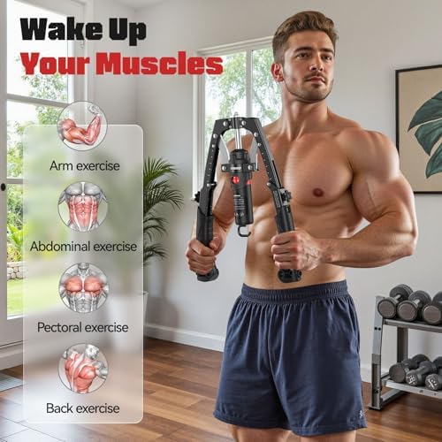 FLYBIRD CT1 Twister Arm Trainer, 3 in 1 Hydraulic Chest Workout Equipment
