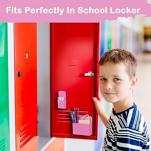 KITANIS Magnetic Pen Holder,2 Pack Magnetic Dry Erase Marker Holder with Generous Compartments,Strong Magnet Storage Marker Pen Pencil Organizer for Refrigerator,Whiteboard,Locker Accessories