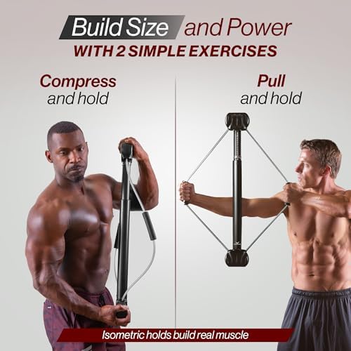 Bullworker Bow Classic 36" Isometric Exercise Equipment, Portable Home Gym