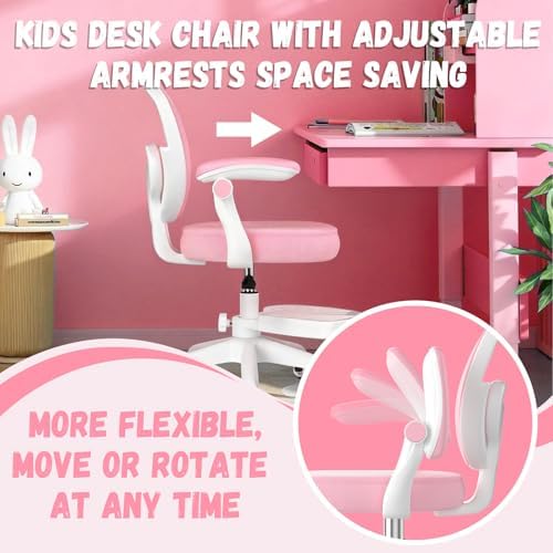 Ergonomic Kids Desk Chair 4-12, Adjust Height Children Study Computer Chair