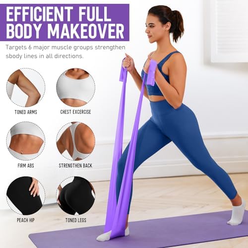 Resistance Bands for Working Out, Stretch Bands for Exercise, Yoga, Pilates