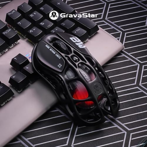 GravaStar Mercury M2 Wireless Gaming Mouse with 5 Dynamic Lightsync RGB