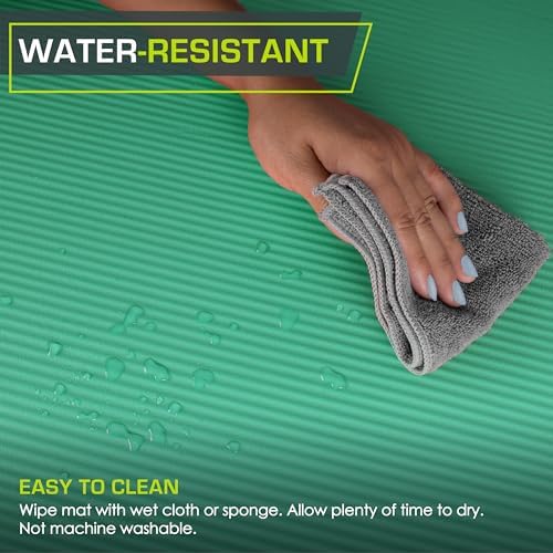 ProsourceFit Extra Thick Yoga and Pilates Mat, 71-inch Long High Density Exercise Mat with Comfort Foam and Carrying Strap
