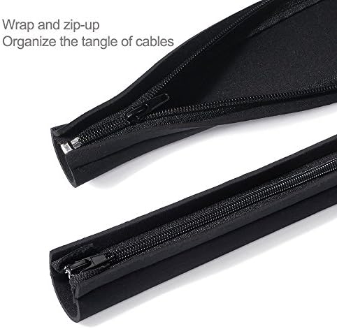 JOTO 4 Pack Cable Management Sleeve 19-20 Inches -Black
