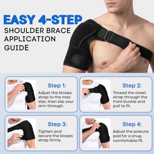 Shoulder Brace for Men and Women,Rotator Cuff Shoulder Support for Sports